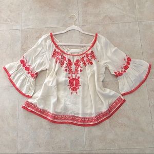 Love Sam boho flowy floral summer blouse